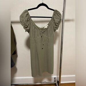 Green mini dress from Pacsun